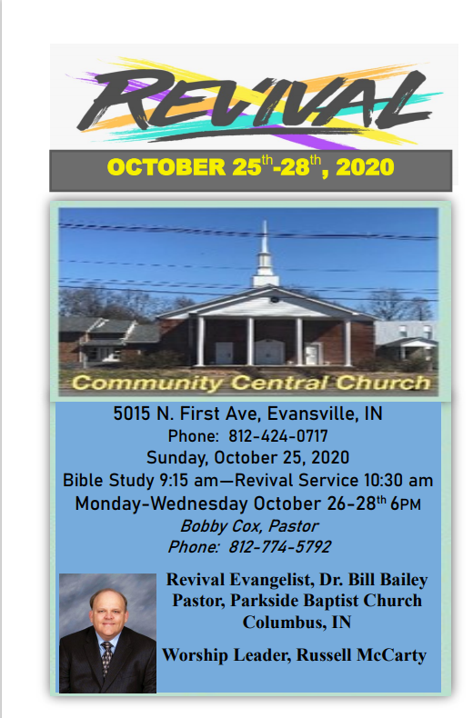 Revival Week – Community Central Church